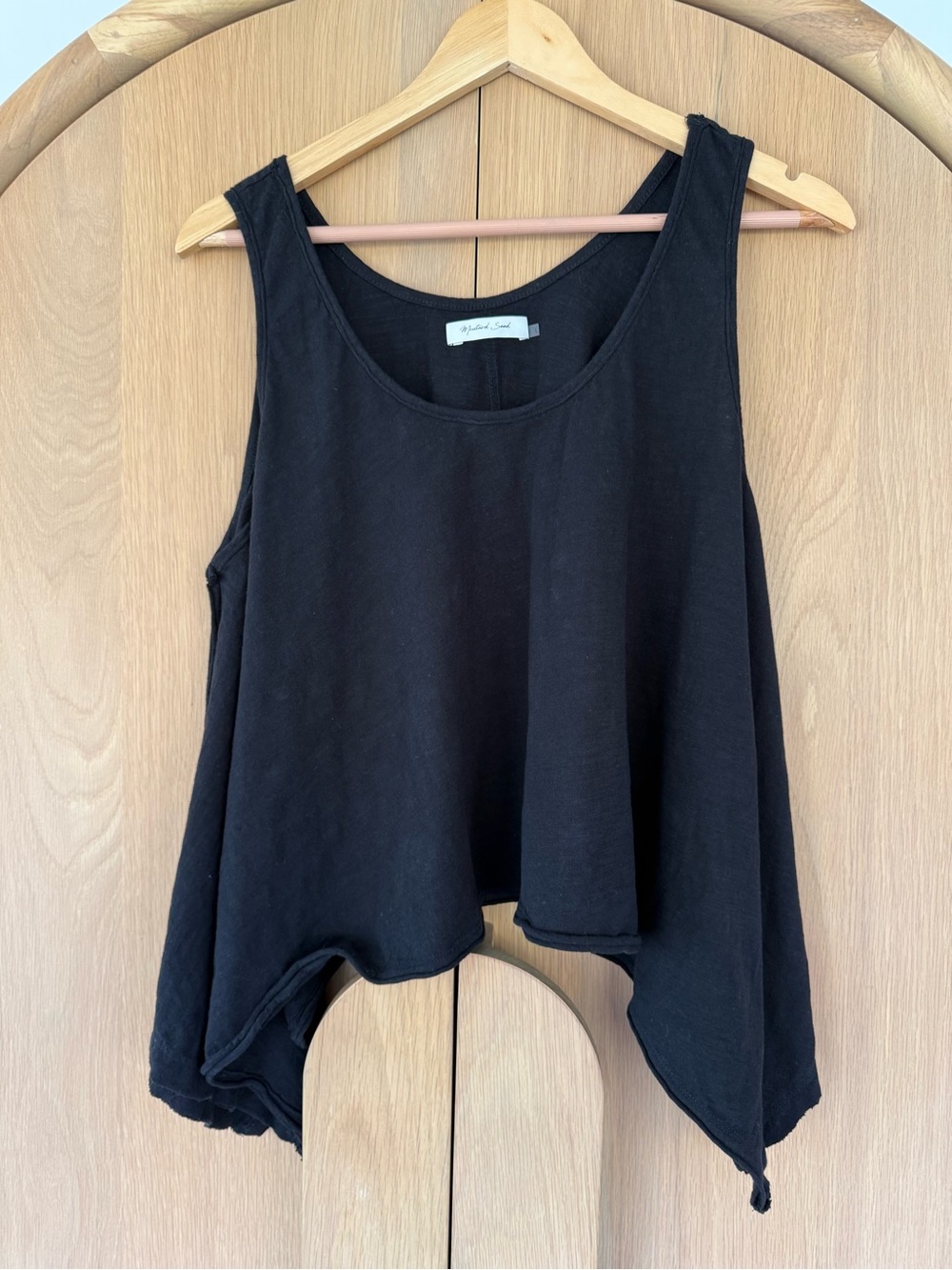 Mustard Seed NWOT Black Flowy Women's Tank Top Black Size L